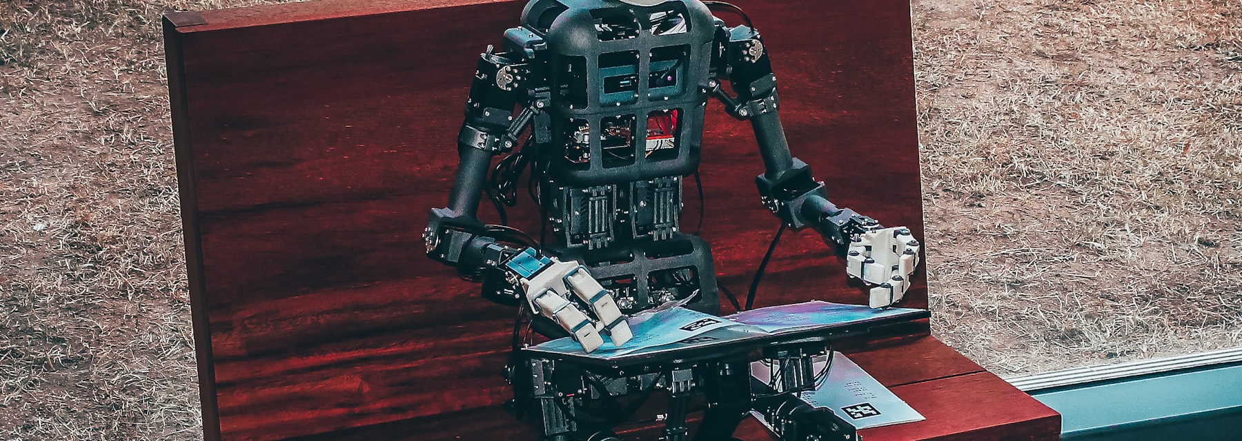 AI and robotics technology concept