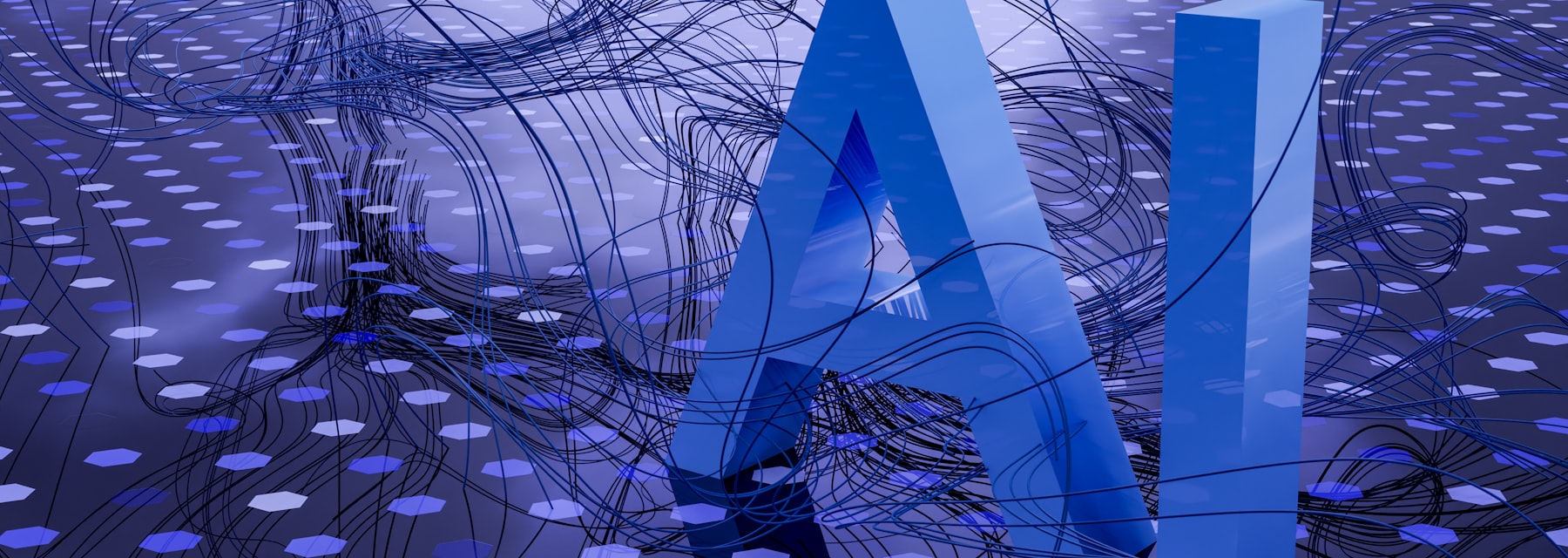 Abstract AI neural visualization